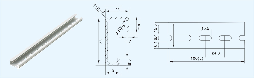 Aluminum Din rail