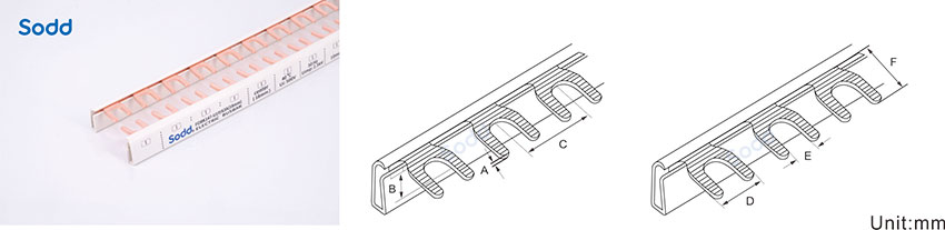 Fork Type Busbar Comb for MCB