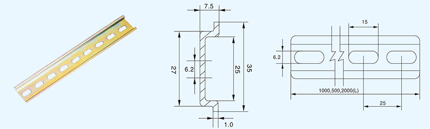 Steel Din Rail Channel Sizes