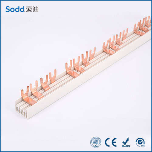 Insulated FORK type busbar 4P