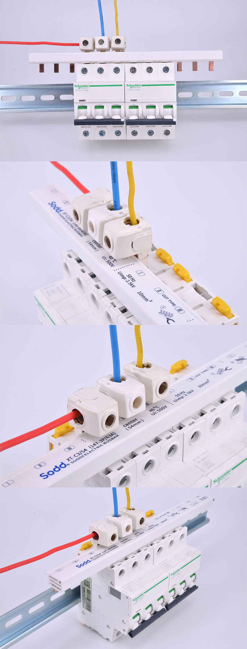 busbar 3 sided entry 1p 2p 3p transfer box china