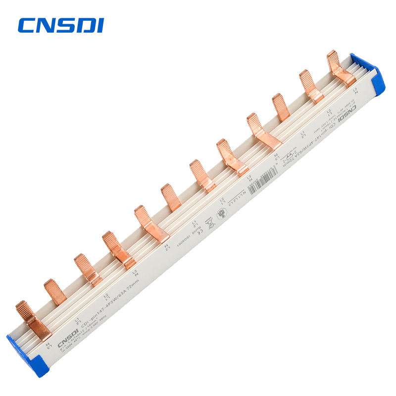 CNSDI Comb busbar, CDi-pin147-6, 4L, 18 mm pitch,12 modules, 63A