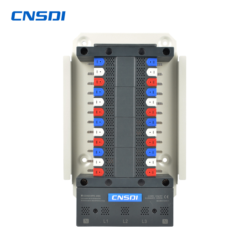 CDi420-3PN/250A 24Ways MCB Busbar Pan Assembly,3-Phase, 250A Rated