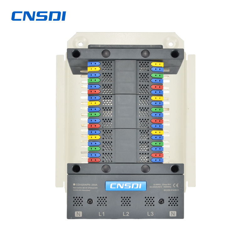 CDi420-4PN/250A 36Ways MCB-idpn Busbar Pan Assembly,4-Phase, 250A Rated